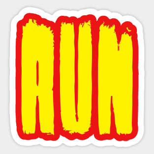 RUN Sticker